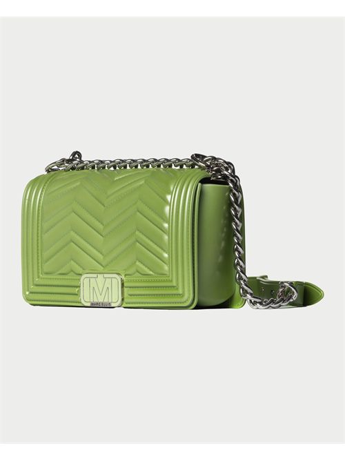 Marc Ellis Quilted Leather Bag MARC ELLIS | FLAT WAVE SGREEN TEA/SILVER